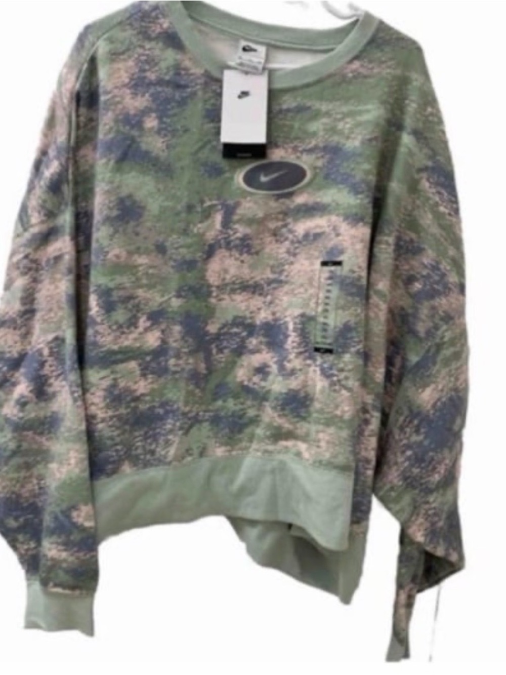 Nike crop oversize Crewneck sweatshirt Plus size XXL NWT